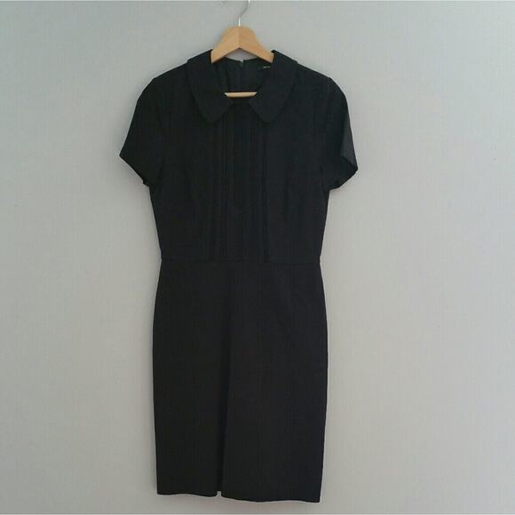 Ava & Aiden Black Short Sleeve Sheath Dress Size 4 - Picture 1 of 7